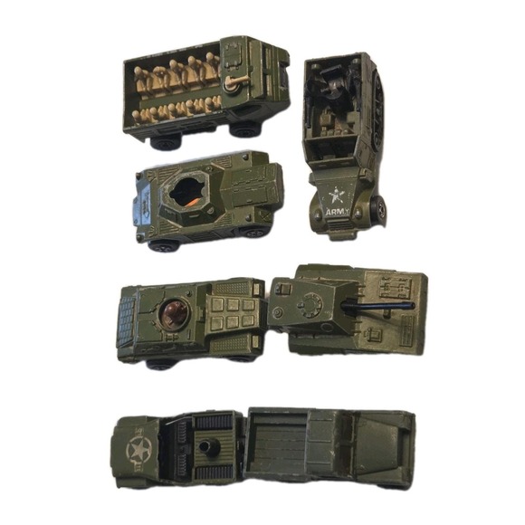 Vintage Lesney Matchbox Lot of 7 Military Vehicles Corgi Jeep - Picture 3 of 5